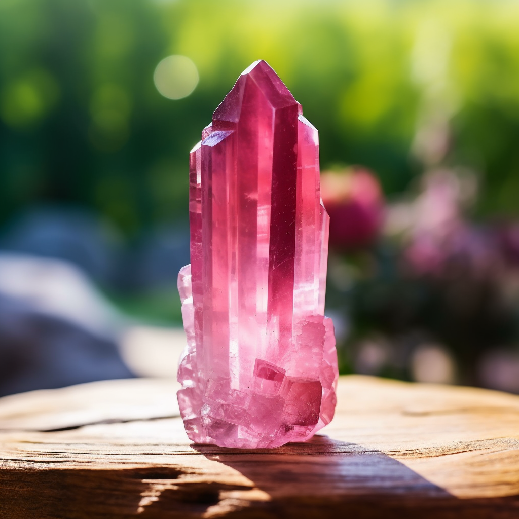 pink tourmaline healing crystal